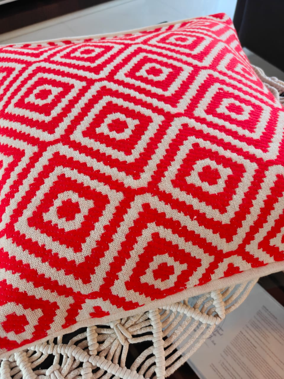 Hand Block Printed Standard Size Cushion Cover (16×16 inch) Cotton