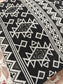 Boho Jacquard Hand Woven Black White Small Cushion Cover 12 x 12 inches 1 piece