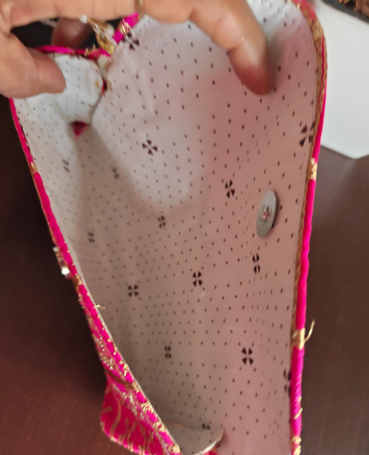 Designer Rani Pink Clutch Gift Bags | Handcrafted Potli Bags | Buy Party favors party favors
