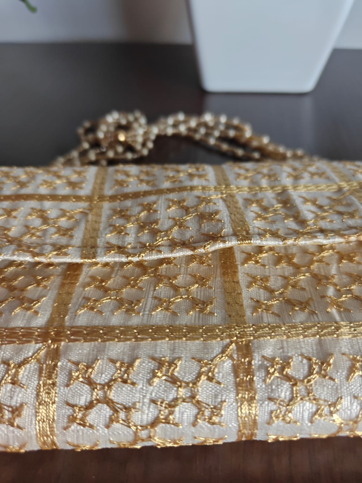 Designer Cream Clutch Gift Bags | Handcrafted Potli Bags | Buy Party favors party favors