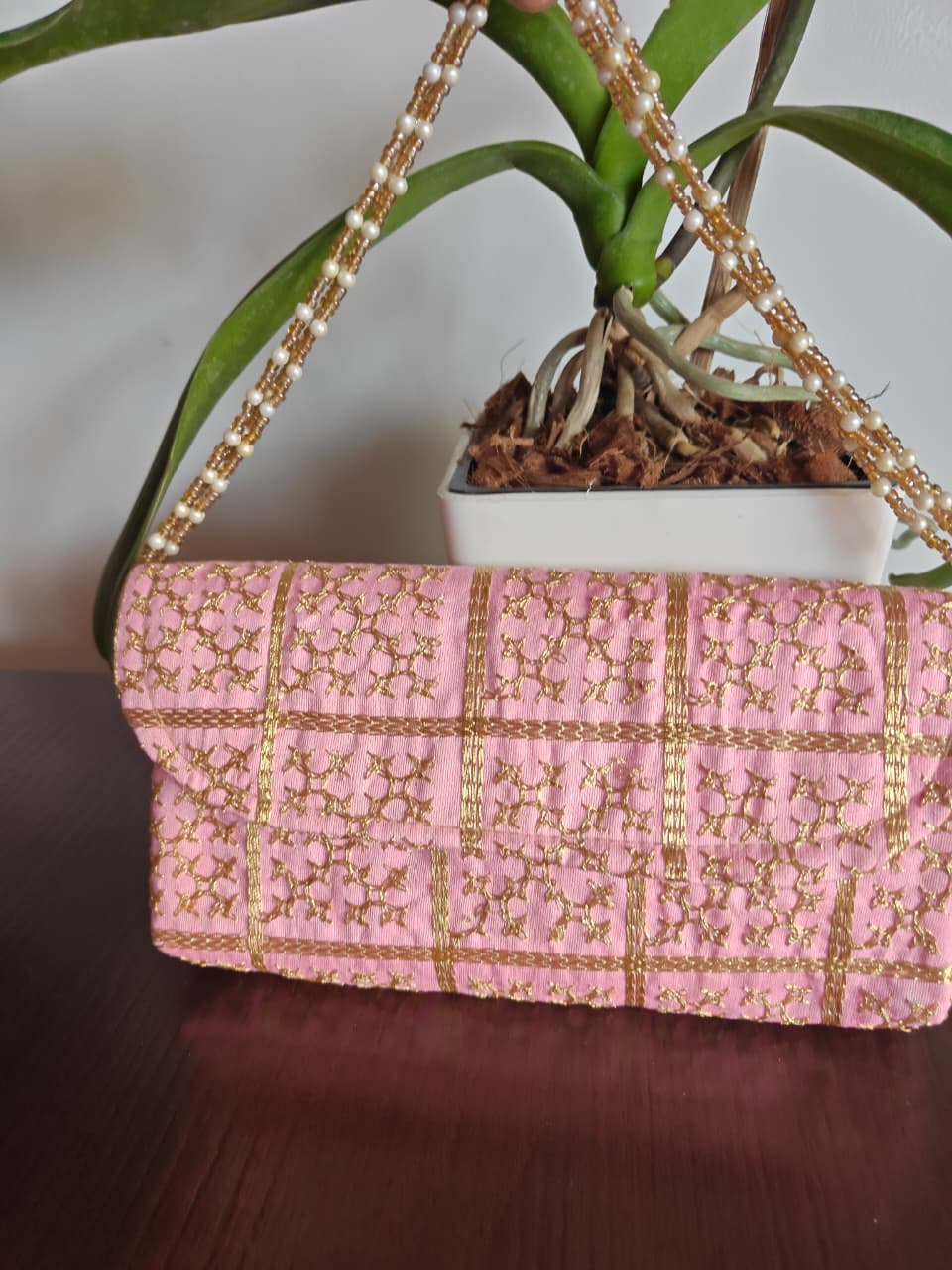 Designer Pink Clutch Gift Bags | Handcrafted Potli Bags | Buy Party favors party favors
