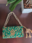 Designer Embriodered Green Clutch Gift Bags | Handcrafted Potli Bags | Buy Party favors party favors