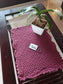 Designer Red Wine Quilted Cotton Mat Focal Runner Fabric Table Placemat