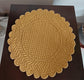 Mustard Chrome Floral Cotton Round Table Placemat Set of 2 Buy online 
