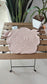 Soft Pastel Pink Floral Rose Cotton Placemat Table Fabric Table Mat - 1piece