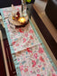 Designer Floral Silk Dining Table Runner 6 seater  Side Table Runners Gift L-72 in, W-12in)