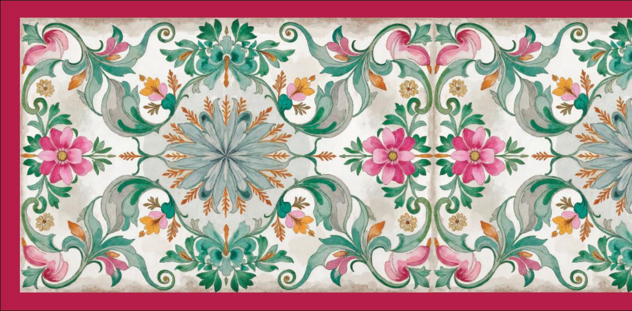 French Damask Motif Dupioni Taffeta Silk Table Runner (L-72in, W-12in)