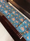 Sajja Enchanting Kamalkari Motif Silk Table Runner (12 x 48 inches) Smaller Table