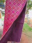 Real Banarasi Brocade Raw Dupion Silk Purple Bandhej Table Runner | Luxury Table Décor by Sajja