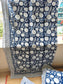 Floral Indigo Hand Block Print Bedsheet with 2 Pillow Cover King Bedsheet
