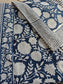 Floral Indigo Hand Block Print Bedsheet with 2 Pillow Cover King Bedsheet