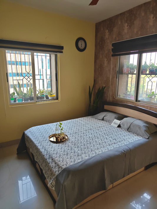 Sajja Signature Duck Cotton Grey Ash Grey Bedcovers Bedspreads