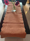 Organic Cotton Reversible Terracotta Quilted Table Runner Cover (L-54in, W-18in)