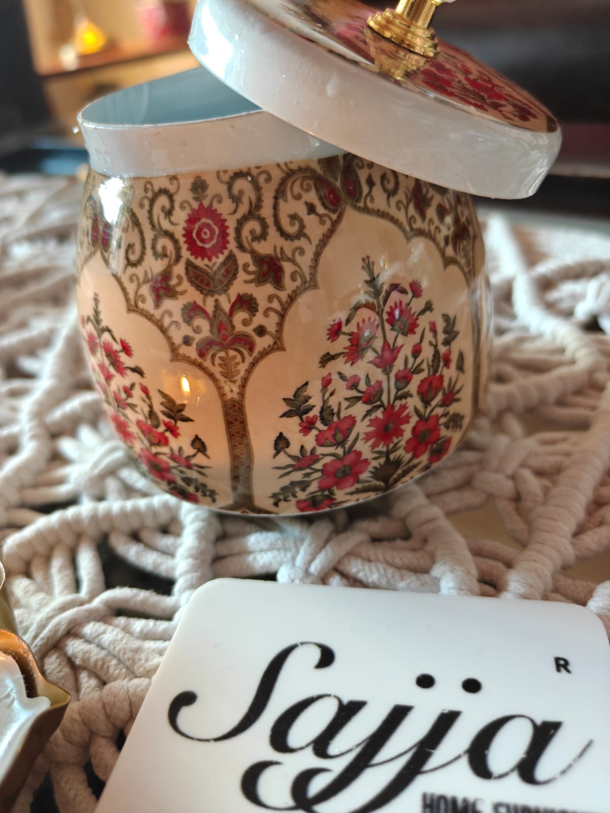Buy Mughal Jharoka Jar With Lid Dry Fruit Jar Thamboolam gift Return Gift Wedding Favor