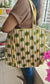 Yellow White Floral Block print tote bag - Handblock quilted women's bags - Women's handbag