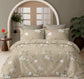 Luxury Opulence Premium Cotton Beige Floral Vine Double Bedsheet Queen