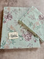 Designer Sage Green Floral Double Bedsheet Queen