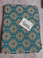 Designer Teal Weave Multi Purpose Pouch Cosmetic Bag Pencil Pouch Clutch Bag