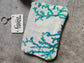 Blue Coral Cotton Fabric Pouch Cosmetic Bag Pencil Pouch Wallet Boys Girl Women