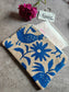 Blue English Cuckoo Hen Cotton Pouch Travel Bag Cosmetic & Toiletry Bag Pencil Pouch