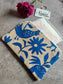 Blue English Cuckoo Hen Cotton Pouch Travel Bag Cosmetic & Toiletry Bag Pencil Pouch