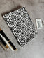 Sajja Sustainable Stylish Abstract Geometrical Pencil Pouch Sanitary Napkin pouch Cosmetic Bag