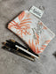 Sajja Orange Cotton Fabric Pouch Cosmetic Bag Pencil Pouch Wallet Boy Girl 