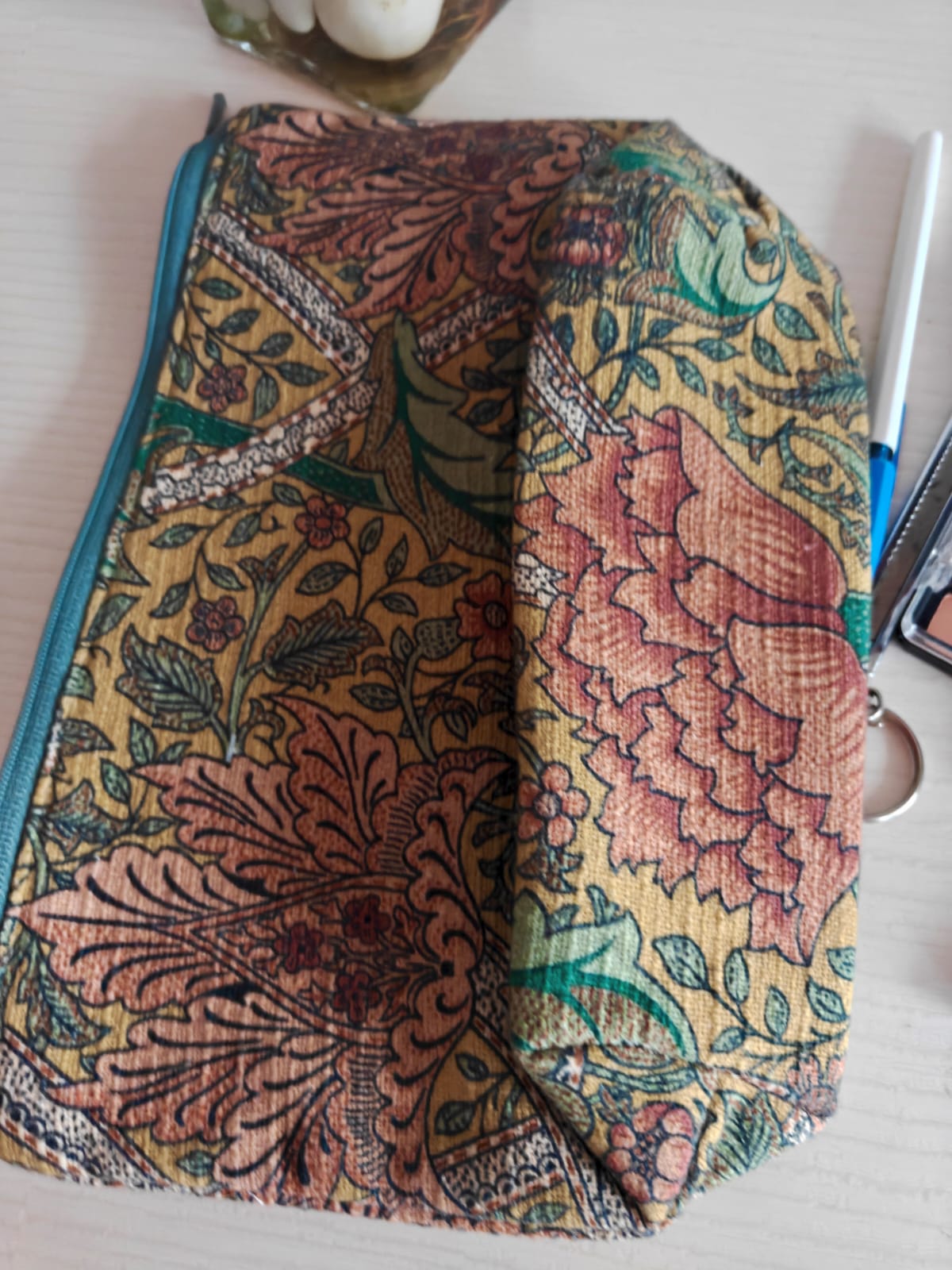 Elegant Sleek Weaved Thick Cotton Cosmetic & Toiletry Bag | Travel