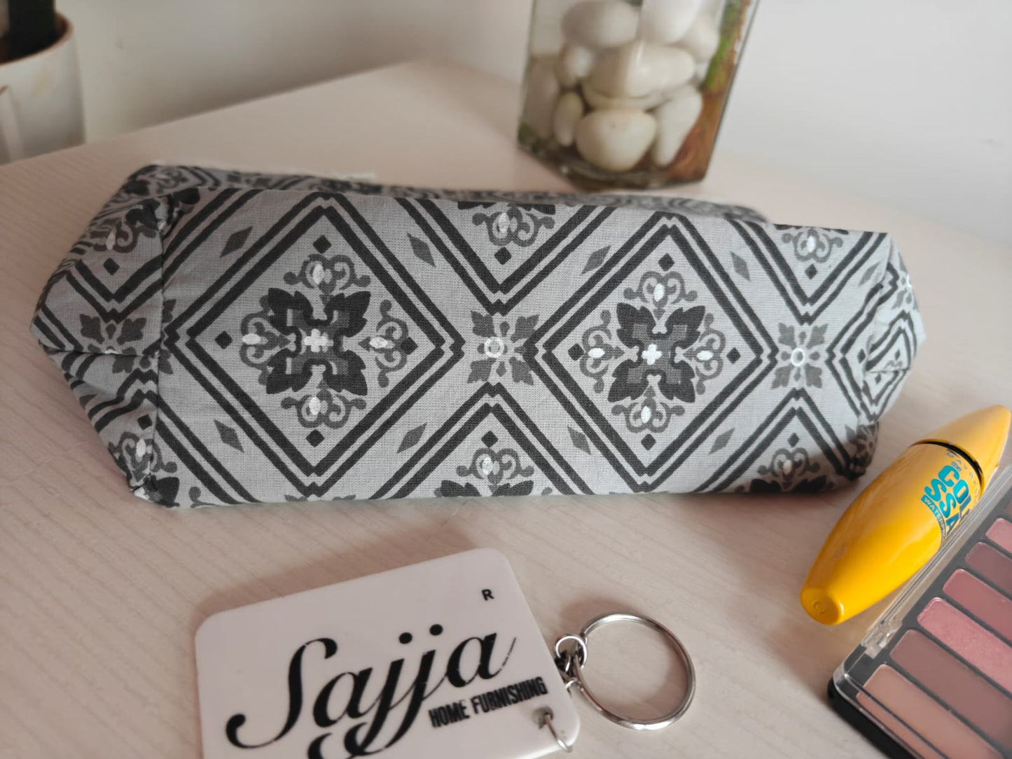 Designer Cotton Big Multiuse Storage Pouch bag Cosmetics Case Jewellery Unmentionables bag