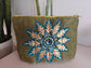 Embroidered With Stone Work Raw Silk Multi Purpose Pouch Cosmetic Bag Pencil Pouch Clutch Bag