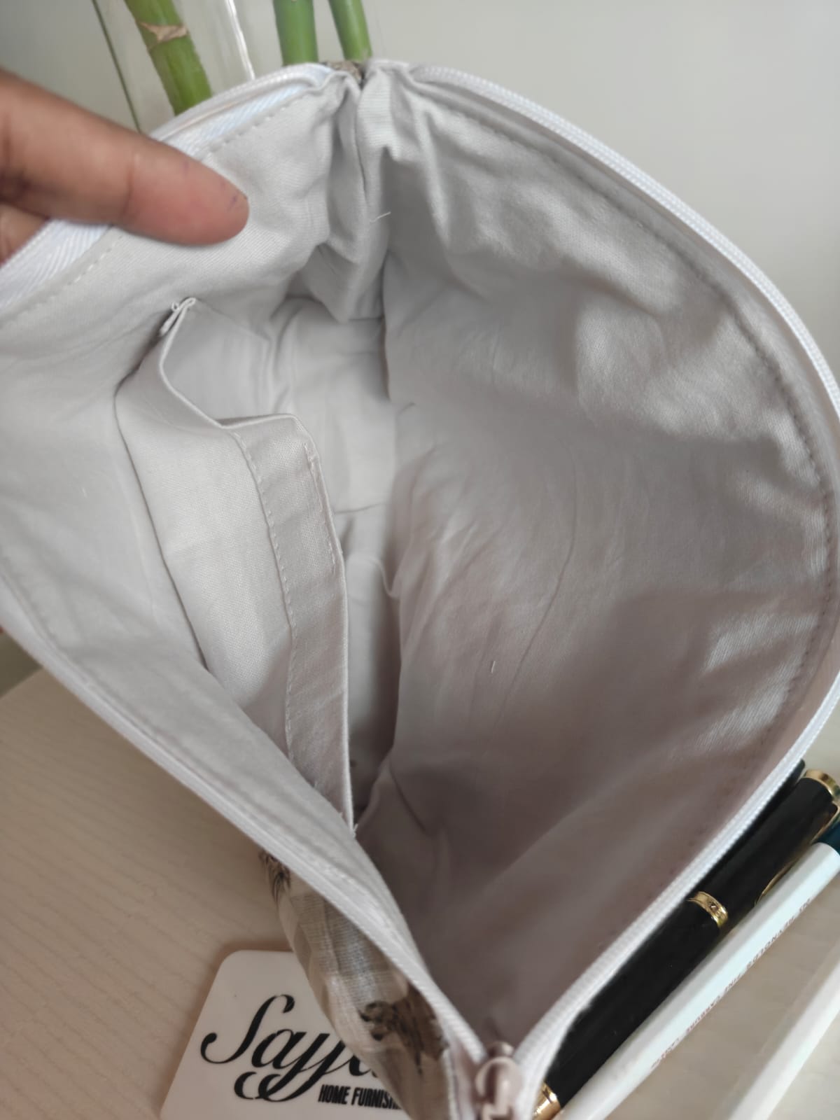 Quirky Rabbit Cotton Big Multiuse Storage Pouch bag Cosmetics Case Jewellery