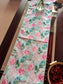 Buddha Art Inspired Silk Dining Table Runner 6 seater Side Table Runners Gift L-72 in, W-12in)