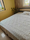 Chic Premium Cotton White Green Fishes Single Bedsheet