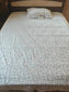 Chic Premium Cotton White Green Fishes Single Bedsheet