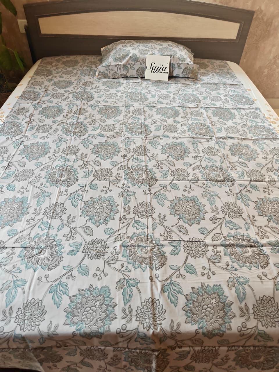 Luxor Premium Cotton Floral SINGLE BEDSHEET (60x 90in)