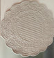 Beige Earthy Floral Cotton Round Oval Table Fabric Decorative Quilted Placemat mat 1 piece