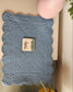Airforce Blue Quilted Cotton Placemat Small Runner Table Mat