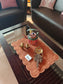 Rust Brick Orange Decorative Cotton Quilted Reversible Table Placemat