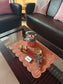 Rust Brick Orange Decorative Cotton Quilted Reversible Table Placemat