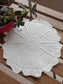 Reversible Ivory Printed Small Round Table Placemat Trivet - 1 piece
