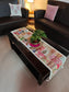 Trendy Ethnic Embroidered Cream Cotton Table Runner (14 x 60 inches)