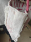 Designer Organic Cotton English Coastal Fringes Beach Shoulder Bag Shopping bag Mode bag 