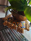 Decorative Golden Bandhej Square Yellow Blue Decorative Platter Plate 9 inches Bhagwan Singahsan