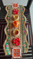 Swastik Gota Patti Festive Centre piece Decor Tealight Runner Mat Rectangle Rangolis