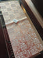 Stylish Beautiful LASER CUT METALLIC DINING TABLE RUNNER (Size 13 x 36 Inches) Rose Gold