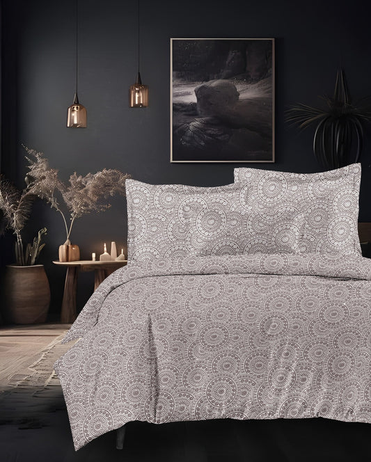 Sajja Luxury Living Cotton Contemporary Brownish Wine King Double Bedsheet 9 feet x 9 feet
