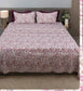 Premium Opulence Traditional King Bedsheet Pink Purple Paisley 108 inches x 108 inches