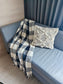 Designer Black White Bohomein Pure Cotton Check Waffle Throws (Onesize)