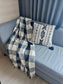 Designer Black White Bohomein Pure Cotton Check Waffle Throws (Onesize)