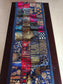Big Royal Blue Hand Embroidered Khambhadiya Patchwork Multicolor Cotton Table Runner 16 x 72 inches